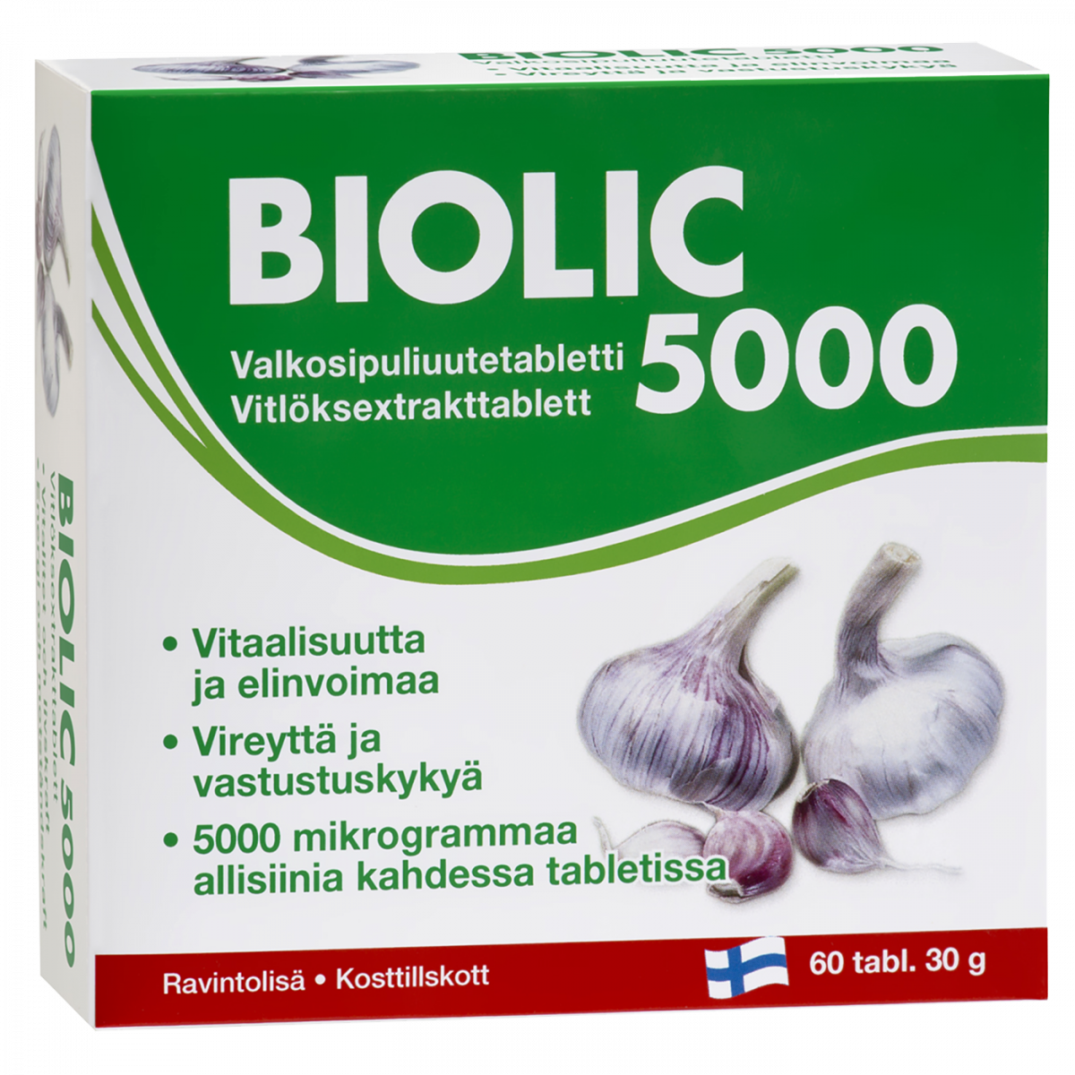 Biolic 5000 Garlic Extract, 60 tabl. Finland's Best Vitamins