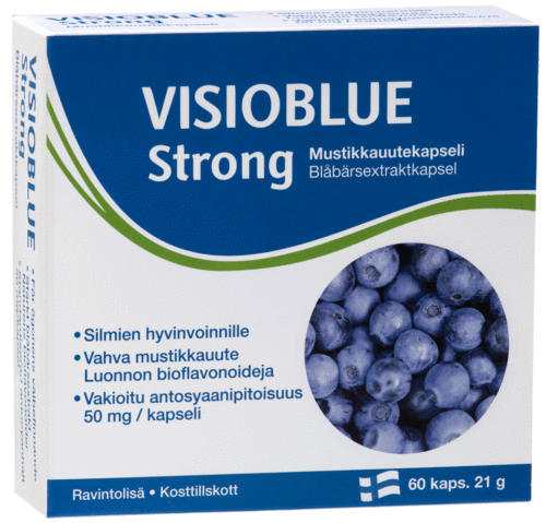 Visioblue Strong supplement for eyes.
