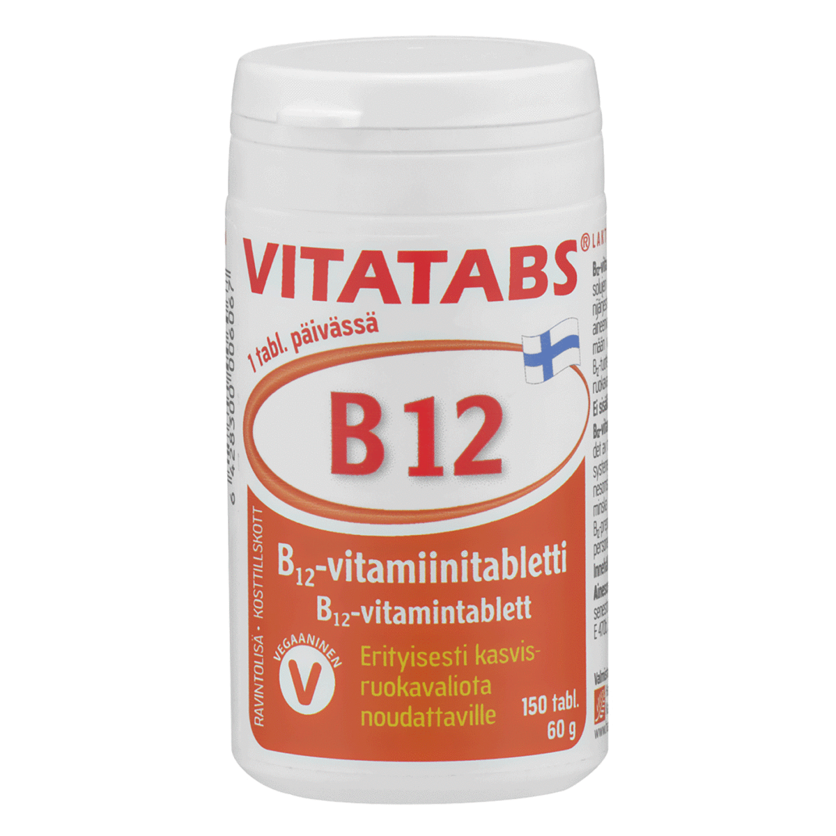 Vitatabs® B12 1300 µg Combi + Folic Acid, 150 Tabl. – Finland's Best ...