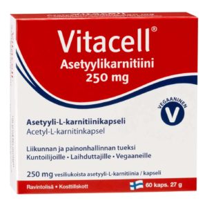 Vitacell Acetyl L-carnitine 250mg, 60 caps.